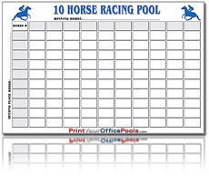 10 Horse Racing Pool