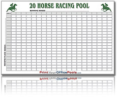 20 Horse Racing Pool