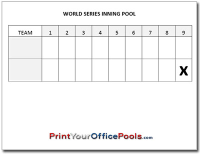Baseball Pool without Bottom of 9th